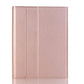 Bluetooth Keyboard Leather Case For Ipad Pro 10.5 With Touch Control - Lambskin Texture Compatible With 10.2 2021 & 2020 & 2019 / Air 3 - Rose Gold