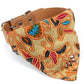 Cotton Pet Bib Cat Headband Dog Saliva Towel - Size S - Khaki