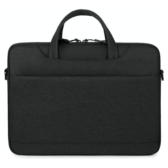 Versatile Laptop Shoulder Bag - Single Strap - Black