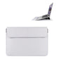 Leather Laptop Liner Bag - 14.1-15.4 Inches With Stand Function - Sapphire Blue With Bag