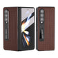 Premium Leather Phone Case With Holder For Samsung Galaxy Z Fold 4 / 5G - Luxury Design