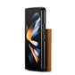 For Samsung Galaxy Z Fold4 5G Wallet Case - 3 Fold Multi Card Holder - Brown