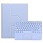360 Degree Rotatable Bluetooth Keyboard Leather Case With Touchpad - Square Button - Dark Green - For Ipad Air 2022 / Ipad Pro 11 2021