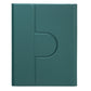 360 Degree Rotatable Bluetooth Keyboard Leather Case With Touchpad - Square Button - Dark Green - For Ipad Air 2022 / Ipad Pro 11 2021