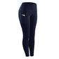 High Waist Slim Sports Leggings Women Tight Sportswear Size L - Gray