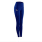 High Waist Slim Sports Leggings Women Tight Sportswear Size L - Gray
