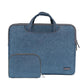 15.6 Inch Simple Business Laptop Bag With Liner - Ls-116 - Snowflake Nylon Gray