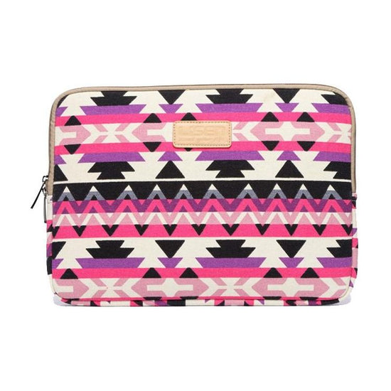 13 Inch Lingge Laptop Liner Bag - Pattern Design - Rose Red Pattern Geometry