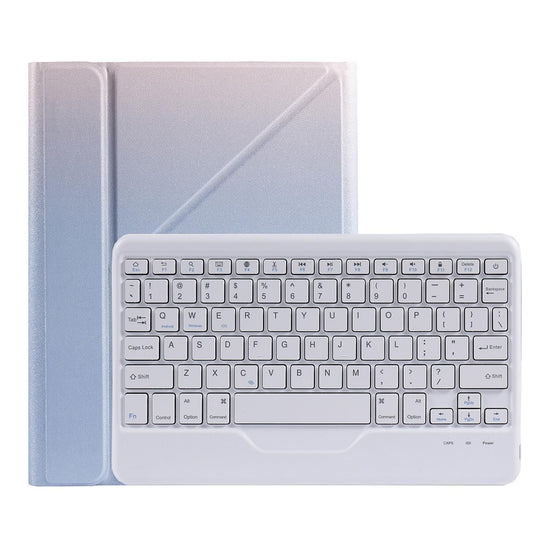Bluetooth Keyboard Leather Case For Ipad Pro 11 With Triangle Holder & Pen Slot - Fits 2021 / 2020 / 2018 & Air 4 10.9 - Splittable - Gradient Purple