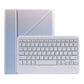 Bluetooth Keyboard Leather Case For Ipad Pro 11 With Triangle Holder & Pen Slot - Fits 2021 / 2020 / 2018 & Air 4 10.9 - Splittable - Gradient Purple