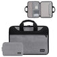 Waterproof Oxford Cloth Laptop Bag - 14 / 15 / 15.6 Inches Full Open - Gray + Power Bag