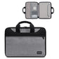 Waterproof Oxford Cloth Laptop Bag - 14 / 15 / 15.6 Inches Full Open - Gray + Power Bag