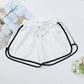 High Waist Straight Yoga Shorts Women Casual Loose Outerwear Size L - Light Grey - Xl