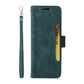 For Samsung Galaxy Z Fold4 5G Leather Dual Buckle Phone Case - Green
