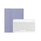 2022 Ipad 10.9 Bluetooth Keyboard Leather Case With Pen Slot - Lambskin Texture - Dark Blue