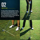 2-pack Golf Alignment Sticks for Accurate Ball Direction - Red Fiberglass - White With Package