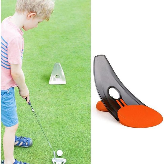 2-Pack Indoor / Outdoor Golf Putting Trainer - Orange