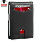 Rfid-protected Leather Credit Card Wallet - Secure & Stylish - Black