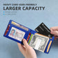 Rfid-protected Leather Credit Card Wallet - Secure & Stylish - Black