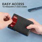 Rfid-protected Leather Credit Card Wallet - Secure & Stylish - Black