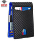 Rfid-protected Leather Credit Card Wallet - Secure & Stylish - Black