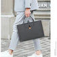 Portable Laptop Inner Bag With Elastic Thread Button - Black