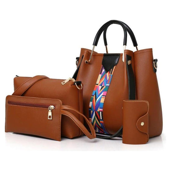 Versatile 4-In-1 Messenger Bag For Women - Fashionable & Spacious - Gray