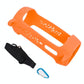 Shockproof Silicone Protective Case for Jbl Pulse4 with Carabiner & Lanyard - Dark Blue