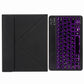 Bluetooth Keyboard Leather Case For Ipad 10.2 / 10.5 With Monochrome Backlight & Three-Fold Holder - Pink Blue