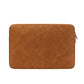 Lightweight Waterproof Lambskin Laptop Sleeve - 13.3 Inches - Gray With Bag