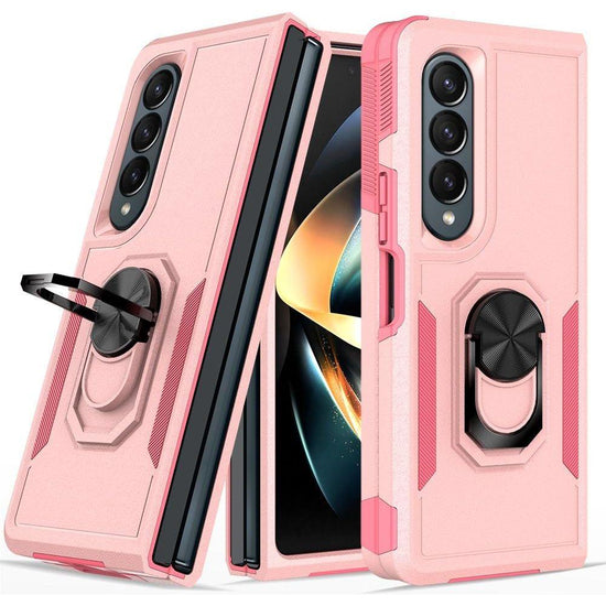 Galaxy Z Fold 4 Tpu Shockproof Case With Ring - 2 In 1 Design