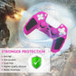 Silicone Gamepad Protective Case for Sony Ps5 with Splicing Design and Rocker Caps - Pink Black