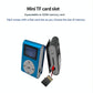 Metal Mini Mp3 Player With Screen Earphone+Cable - Blue