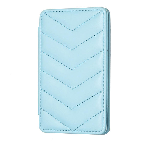 Wave Pattern Card Bag Back Sticker For Mobile Phones - Blue