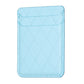 Diamond Lattice Card Bag Sticker For Mobile Phones - Blue