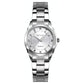 Waterproof Quartz Women Watch With Rhinestone Steel Strap - Delicate And Creative