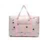 Waterproof Foldable Travel Bag - Compact & Durable - Pink Lamb