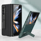 For Samsung Galaxy Z Fold4 5G Leather Case With Stand - Ultra Thin - Black