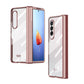 For Samsung Galaxy Z Fold4 5G Samsung Fold 4 Full Body Hinge Case - Electroplated - Blue