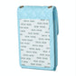 Vertical Card Bag With Metal Buckle For Mobile Phones - Blue