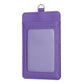 Vertical Id Card Bag & Lanyard - Purple