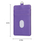 Vertical Id Card Bag & Lanyard - Purple