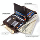 Secure Multi-function Rfid Wallet - Anti-theft - Brown