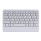 Bluetooth Keyboard Leather Case For Ipad 9.7 With Triangle Holder & Pen Slot - Gradient Blue Pink