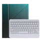 Bluetooth Keyboard Leather Case For Ipad 9.7 With Triangle Holder & Pen Slot - Gradient Blue Pink