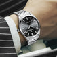 Simple Luminous Quartz Watch for Men with Calendar - Black Steel Black Surface