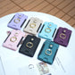 Metal Ring Card Bag Sticker For Mobile Phones - Blue