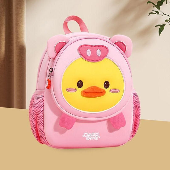 Secure Kids Backpack - Anti-Lost Design - Pig Pig Duck