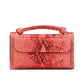 Sequin Snake Print Wrist Bag - Multifunctional Chain Wallet - Gray
