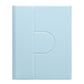 360 Degree Rotatable Bluetooth Keyboard Leather Case - Square Button - Sky Blue - For Ipad Air 2022 / Ipad Pro 11 2021